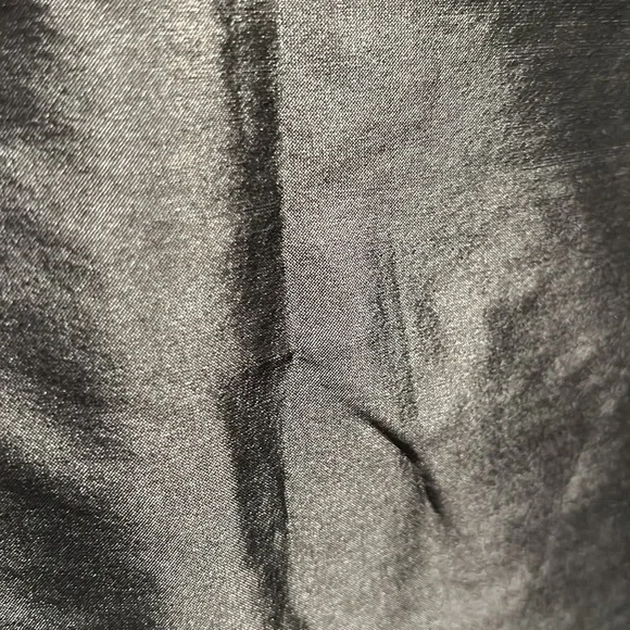 MONIQUE LHUILLIER Bridesmaids One Shoulder Pleated Slate Color A Line Dress - Picture 9 of 11